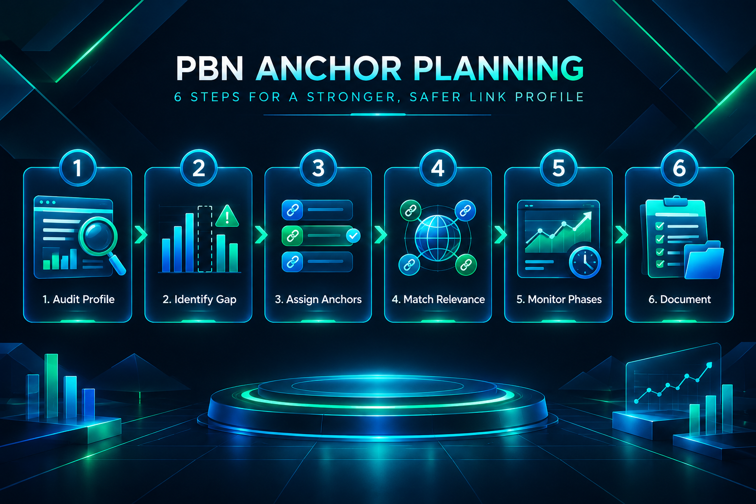 Six-step process for planning PBN anchor text assignments before ordering placements