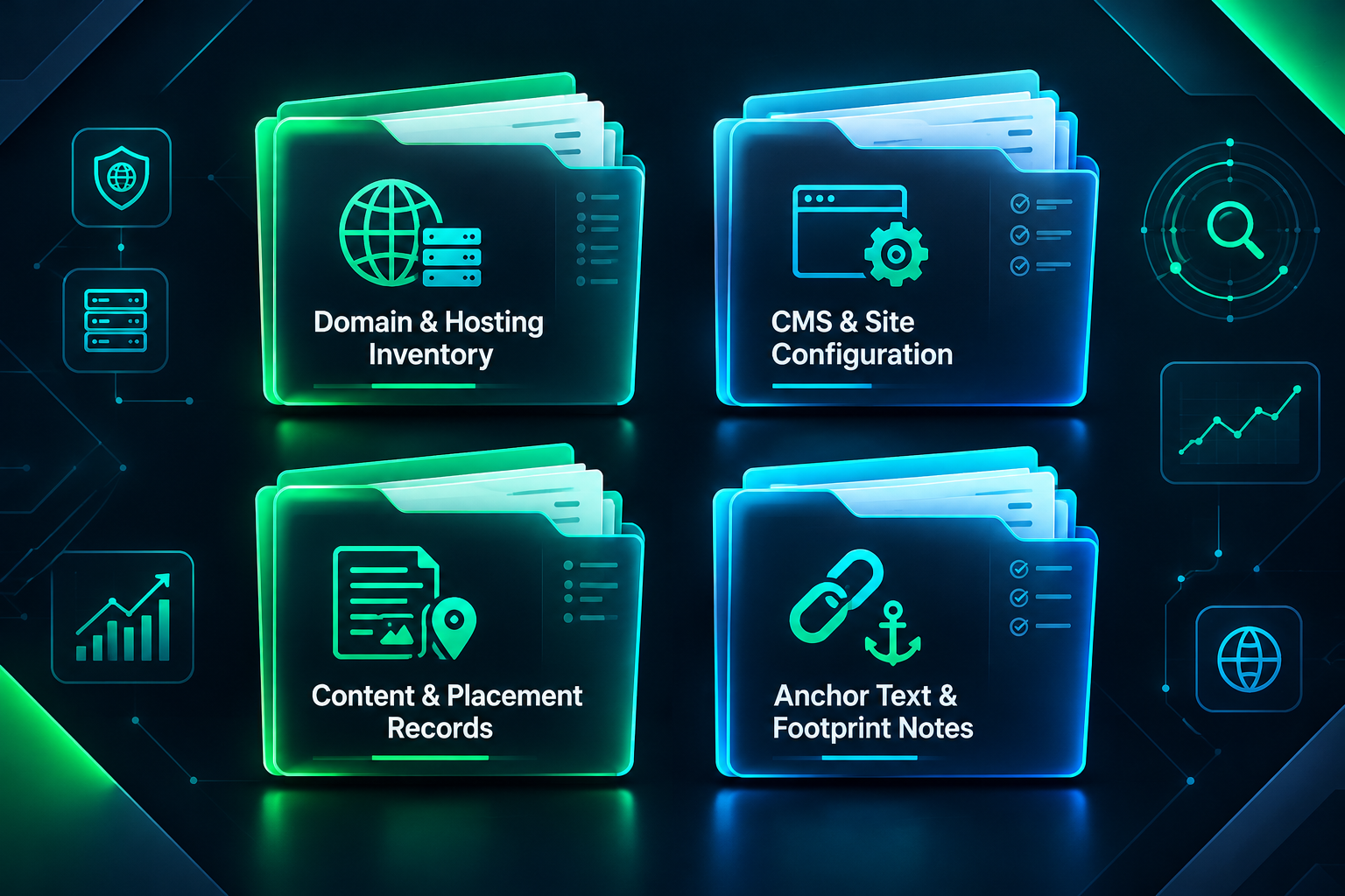 Diagram showing four key documentation categories required before a PBN handover begins
